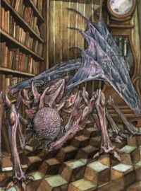 Daily Mi-Go
Also Called Fungi From Yuggoth
Watercolor, pencil and Ecoline illustration daily mi go