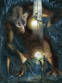 Yet another Entity from the Mythos,
Looks like someone is guarding the hidden access to the Dreamlands...
Ops, it's right behind jou! gug