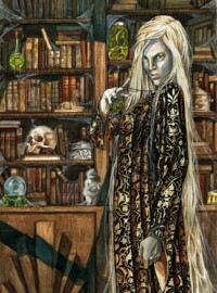 Hestia Locksby
for the Call Of Cthulhu RPG
Published from Raven Distribution in 2017 on "Il Grande Grimorio dei Miti di Cthulhu"
Italian edition of "The Grand Grimoire of Cthulhu Mythos Magic" from Chaosium
Watercolor illustration hestia locksby