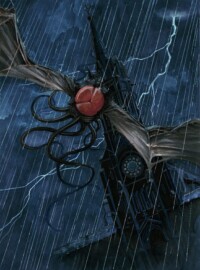 The Haunter of the Dark
One of the many Avatar of Nyarlathothep
Watercolor, pencil and Ecoline illustration l'abitatore del buio