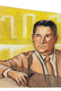 Anno 1999
Antropologo: basso, nasone, fisico pesante, ma non ciccione, scuro di carnagione e sguardo vivace e indagatore.
Monocolo e lente di ingrandimento a portata, sempre con una penna in mano. Molto riflessivo col 6