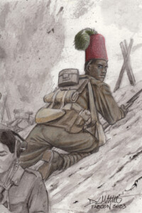 Sei un soldato coloniale audace e fiero, proveniente dall'Africa orientale italiana, che ha scelto di combattere al fianco dell'Italia. Vi siete guadagnati sul campo la nomea di guerrieri impavidi che non temono alcun nemico ed alcun pericolo (...) Ascaro