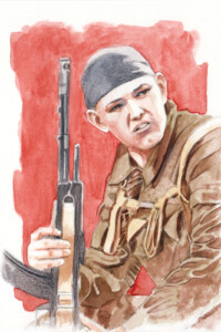 Spetsnaz - 31 anni uomo russo, reduce dall'Afghanistan, ferito in battaglia, si dice "toccato da un djinn" prov tarasov